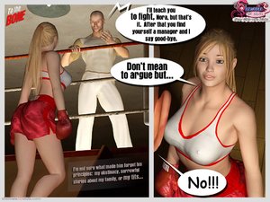 Barbie lookalike boxer chick gets into t - Picture 1