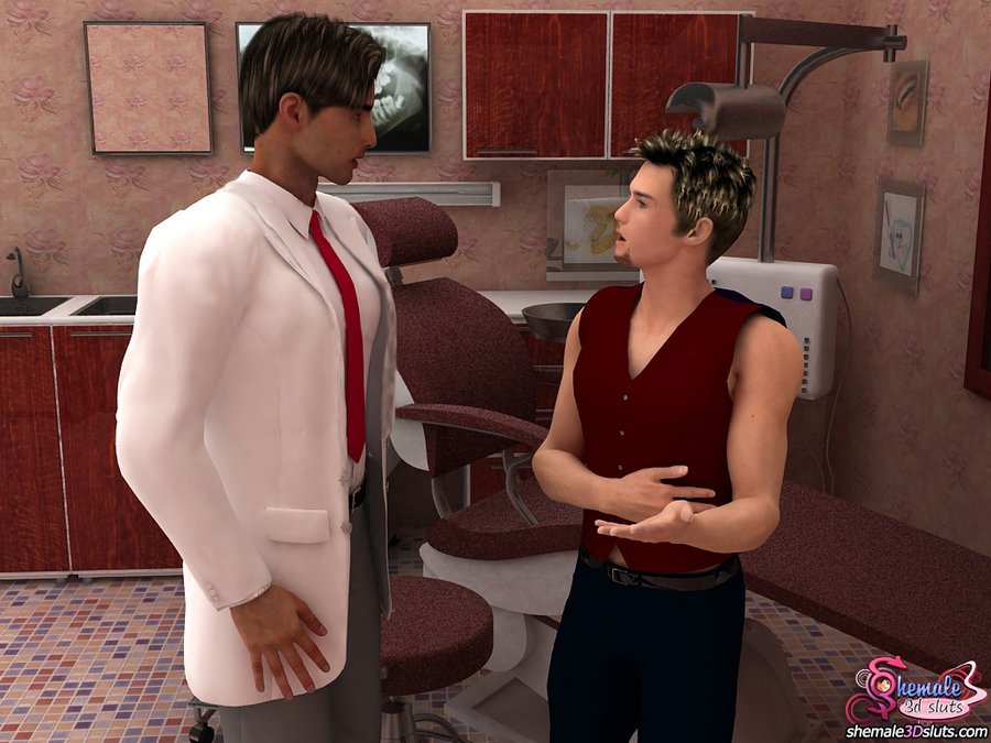 Tranny nurse in white stockings gets fiercly banged by hot doctor and greedy patient - XXXonXXX - Pic 1