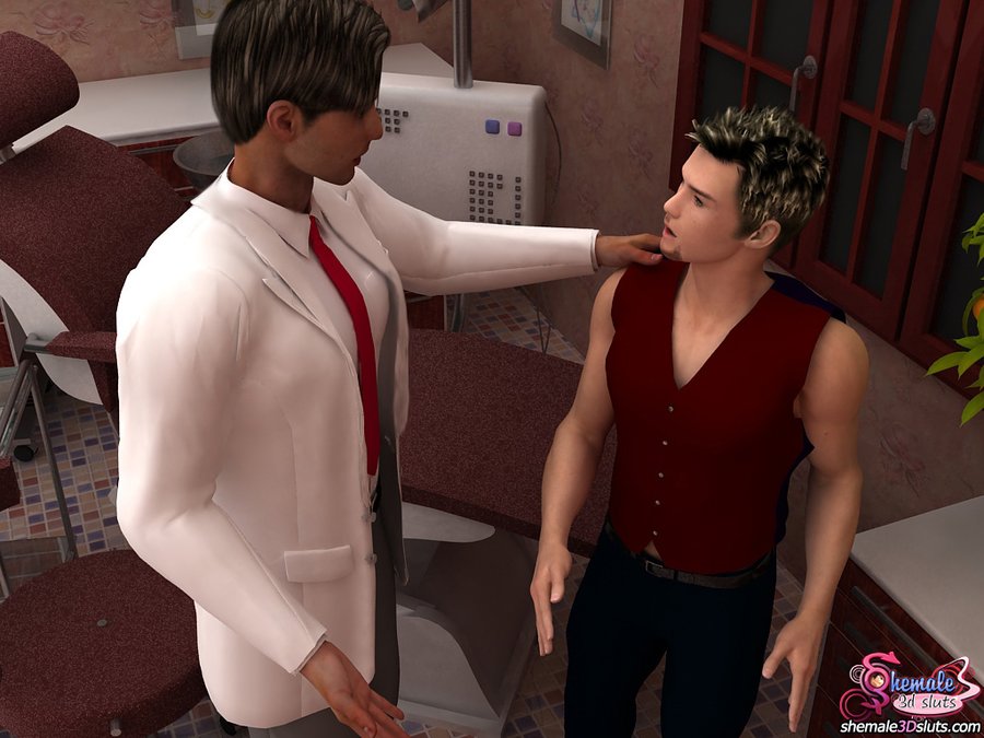 As patient waits for his dentist, the slutty nurse decides to loosen him up a bit - XXXonXXX - Pic 1