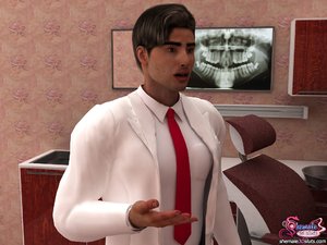 As patient waits for his dentist, the slutty nurse decides to loosen him up a bit - XXXonXXX - Pic 3