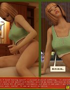 This 3d cartoon porn scene shows a curvy blonde bitch getting fucked hard