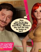 One of the hottest hp 3d comics shows a redhead beauty getting her muff