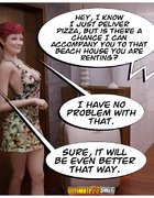 One of the hottest 3d comics scenes shows two lusty bitches sharing one