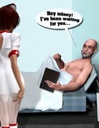 Foxy stud convinces sexy nurses that the medical treatment effect will