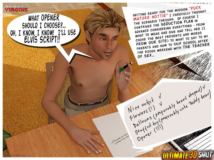 Excited schoolboy coupling with sexy teache - XXX Dessert - Picture 1