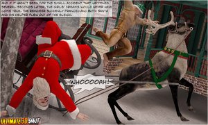 Xxx 3d world santa dropped out of sleigh into the hands of two hot chicks - Picture 1