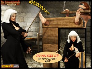 Banged and tortured by busty nuns, hot masturbating brunette got a taste of BDSM - Picture 4