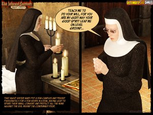 Black eyed nun prays, 3d cartoon porn steams up upon arrival of dark lord - Picture 1
