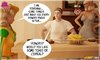 Hot teenage daughter got her daddy for breakfast, mommy can't stand by