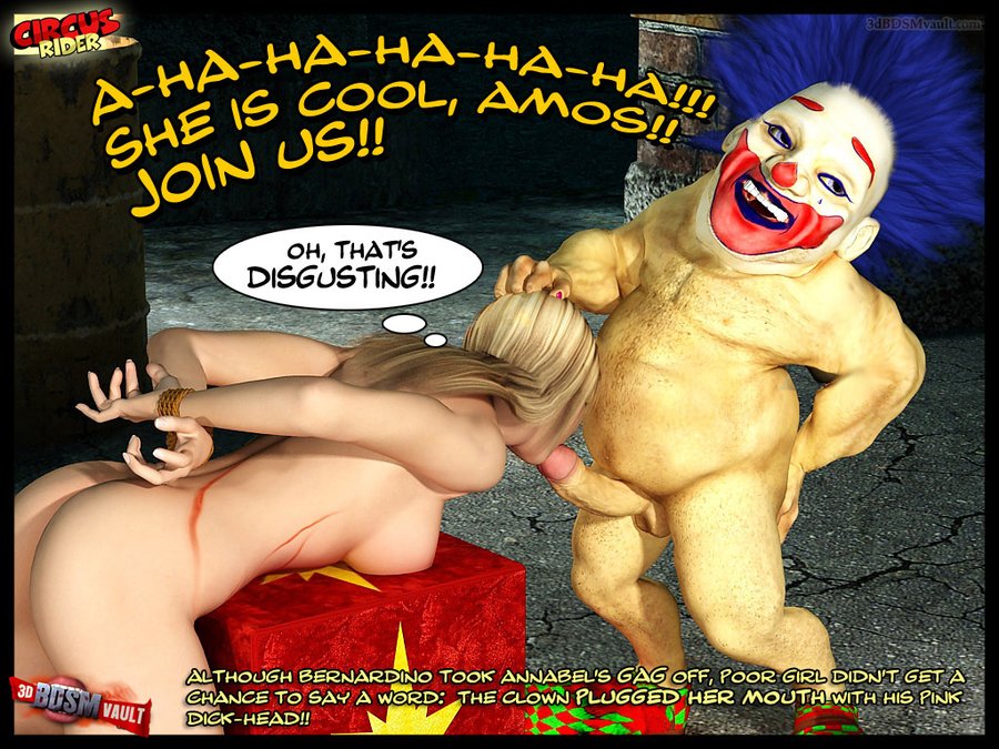Freaky maniac clown whips his unexpectedly  - XXX Dessert - Picture 3