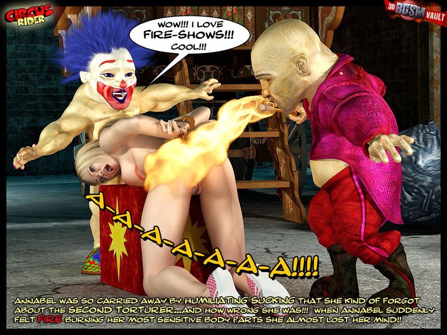 Freaky maniac clown whips his unexpectedly  - XXX Dessert - Picture 6