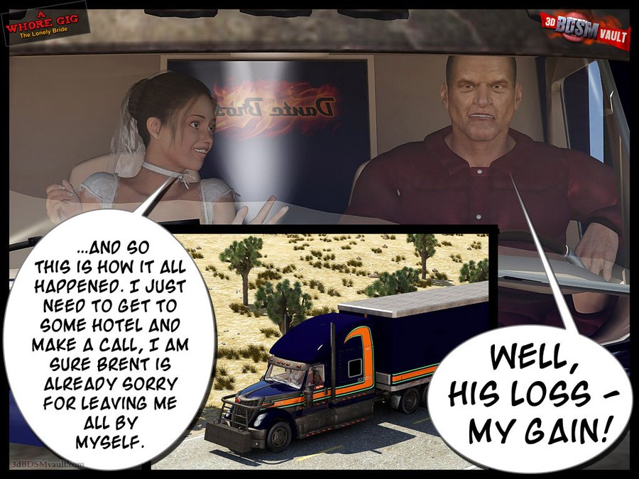 Lonely bride waits by the road in her skimpy dress for a hero to come by, but is that the devil knocking instead? - XXXonXXX - Pic 5