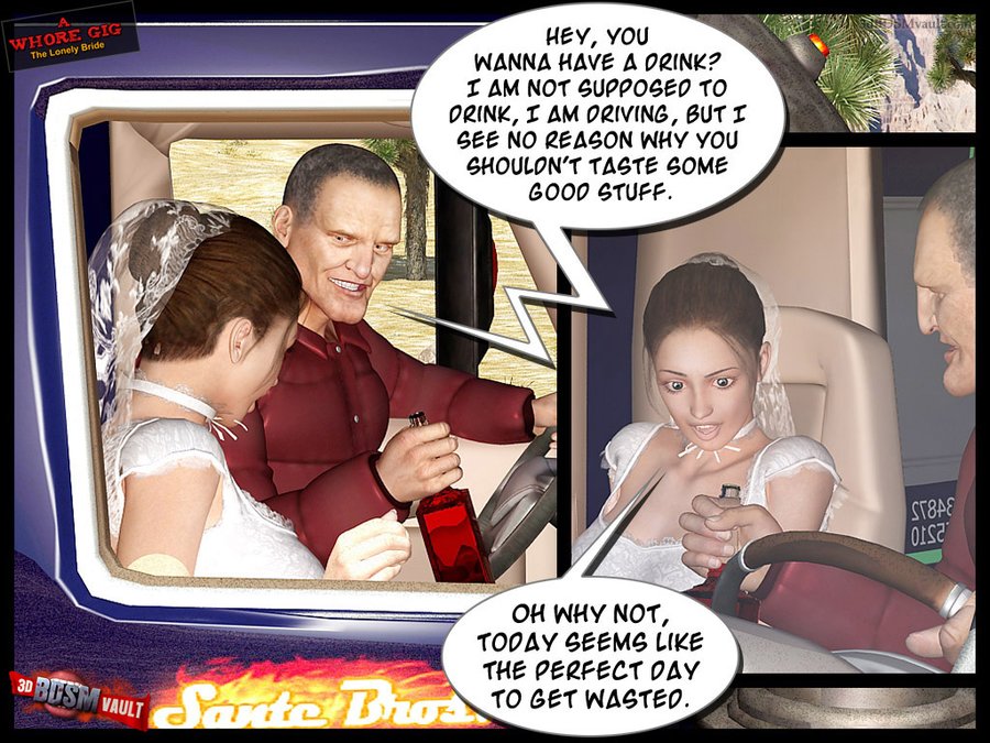 Lonely bride waits by the road in her skimpy dress for a hero to come by, but is that the devil knocking instead? - XXXonXXX - Pic 6