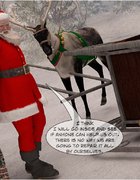 Slutty girls heavily penetrated by horny stranded santa in a cold snowy