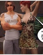 3d porn cartoons depicting beach house sex party, five horny youngsters